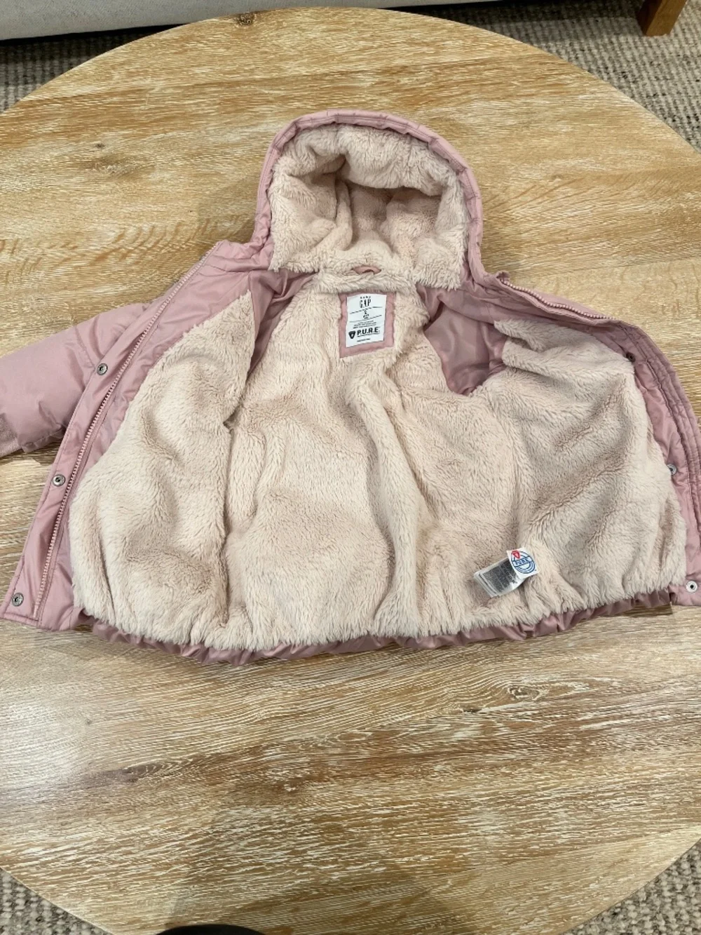 BabyGap Winter Coat Pink Primaloft Parka Size 2T